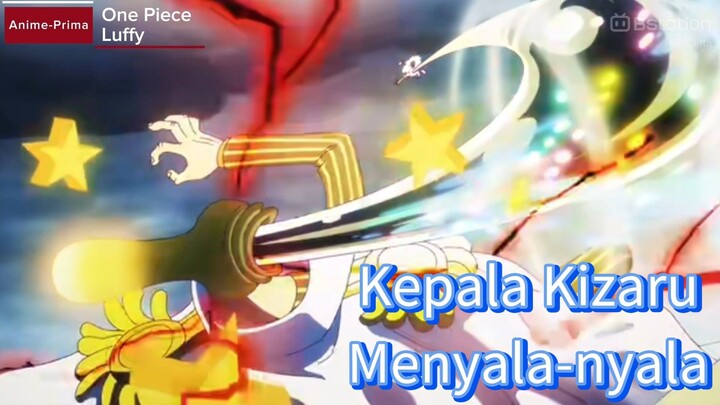 Berkat Dewa Nika, Kepala KIZARU menyala -nyala.