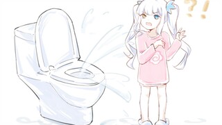 Về việc tôi bị buộc phải xả nước vào nhà vệ sinh [Kamiru Aya nổi loạn]
