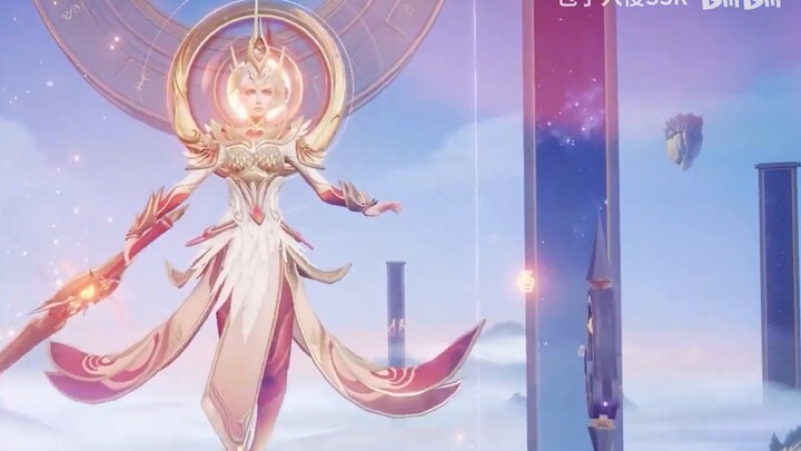 Preview of Hua Mulan's new skin [Nine Heavens Divine Glory]! Dual form special effects! Return to th