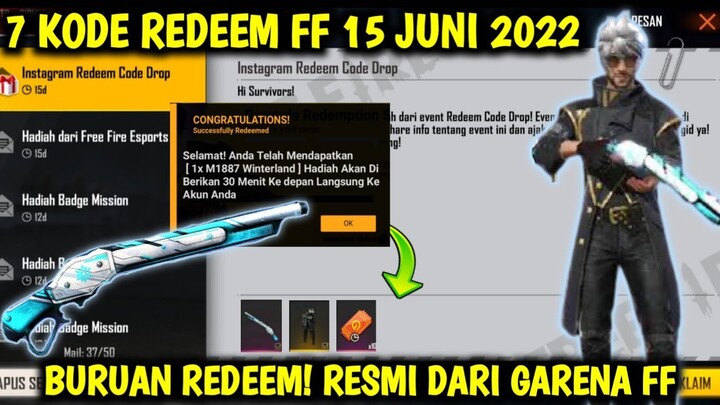 BONGKAR 7 KODE REDEEM FREE FIRE TERBARU HARI INI 15 JUNI 2022