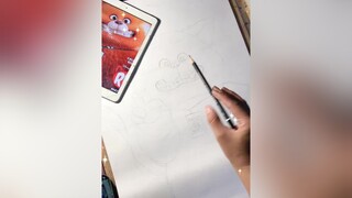 Panda rojodibujo pandarojo turningred draw#AprendeEnTikTok vanevart#disney#red#talentotiktok tiktok