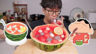 ชามแตงโมของเครยอนชินจัง! หน้าร้อนก็ต้องกินแตงโมสิเนอะ