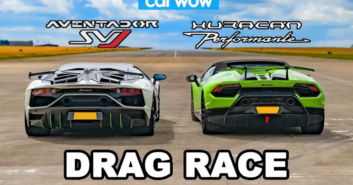 Lamborghini Aventador SVJ vs Huracan Performante DRAG RACE - Bilibili