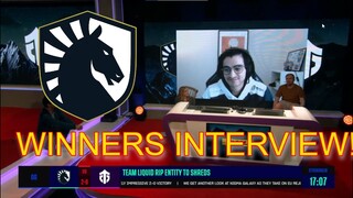 WINNERS INTERVIEW-Team Liquid vs. Entity - ( iNSaNiA)  DPC WEU Tour 3 - DreamLeague Season 18