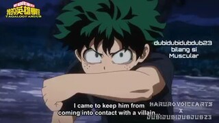 My hero academia Tagalog dubbed Deku vs Muscular full fight