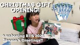 WHAT I GOT FOR CHRISTMAS/NEW YEAR 2020!! + unboxing BTS 2021 season's greetings! || Lady Pipay