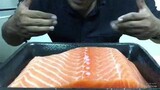 ASMRSALMONกินโชว์ปลาดิบSalmon(EATING SOUNDS)COCO ASMR