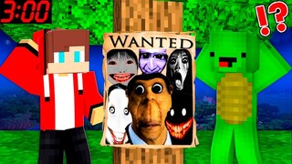 Why Scary NEXTBOT MONSTERS is WANTED by JJ and Mikey in Minecraft Challenge Maizen