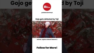 Gojo got Defeated! #jujutsukaisen #gojo #anime #trending #shorts Jujutsu Kaisen Season 2 Episode 3
