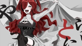 もうどくちゅうい(Perhatian jahat)『OC tulisan tangan/Camellia dan burung pipit』