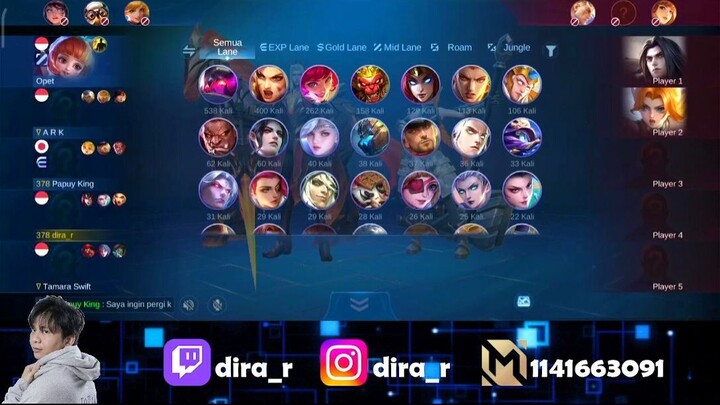 Aji ambil buff biru Toni