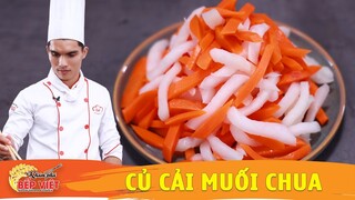 CỦ CẢI MUỐI CHUA - Cách làm ĐỒ CHUA ăn các món Cơm tấm, Bún thịt nướng rất ngon - Khám Phá Bếp Việt