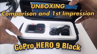 UNBOXING GoPro HERO 9 BLACK, Short Review and Comparison with Hero 8 (TAGALOG, FILIPINO)