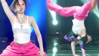 叶舒华你悠着点！第一次见翻跟头、甩衣服直拍！