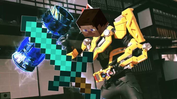 Kamen Rider Ultra Fox, tapi efek suara Minecraft