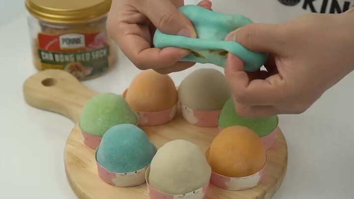 Bánh Mochi Chà Bông Trứng Muối Vừa Ngon Vừa Dễ Làm _ HÀ COOKING