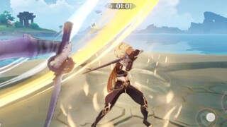 Genshin Impact: Brother Kong's rebound action (I have a disabled hand)