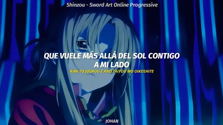 Sword Art Online Progressive Theme Song PV || Shinzou - Eir Aoi || AMV sub español