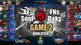 Game2 Finesse Daks VS Aether Soul | JustML League Qualifiers