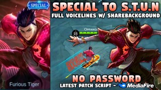 Chou Special To S.T.U.N. Skin Script No Password | Chou Rap S.T.U.N. Skin Script | Mobile Legends