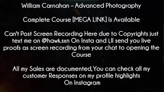 William Carnahan Course Advanced Photography download