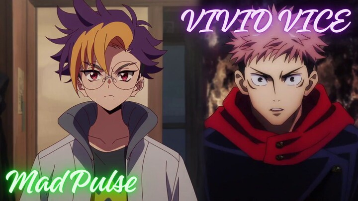 VIVID VICE X Mad Pulse (AMV) | Mashup of Jujutsu Kaisen X Digimon Beatbreak