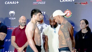 Baki Chamsoudinov vs Efrain  Escudero - Face à face de la pesée à l'ARES16