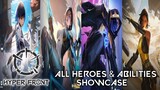 ALL HYPER FRONT HEROES & ABILITIES SHOWCASE - VALORANT MOBILE