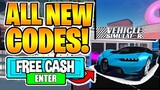 ALL 5 WORKING SECRET CODES! Vehicle Simulator Roblox May 2021