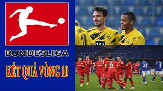 KẾT QUẢ VÒNG 10 BUNDESLIGA ĐỨC