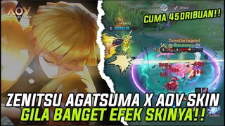 ZENITSU AGATSUMA SKIN ⚡ | AOV X DEMON SLAYER WAVE 2 | EFEK SKINYA BENER BENER GOKIL  BANGET!!