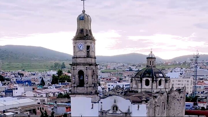 Asi amanece el centro de Apan