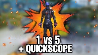 INSANE 1VS 5 + QUICK SCOPE / ROS MOBILE / EP.38