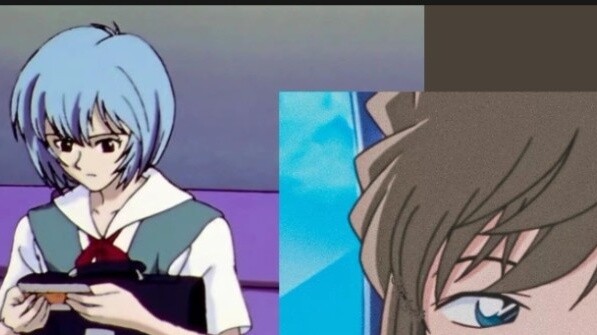 Haibara Ai mengajari Ayanami Rei