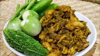 แกงไตปลาแห้ง (น้ำพริกไตปลา)เนื้อปลาเน้นๆเผ็ดๆรสชาติเข้มข้น สไตล์ | ครัวบ้านๆ Channel