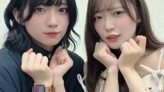 Shindo Amane và Tanda Hazuki nhảy điệu nhảy cử chỉ tay của "君たちはKawaiku生きるか"