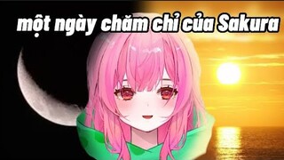 Một ngày làm vtuber của Sakura