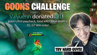 GOONS' first TEAM challenge for money | Mobile