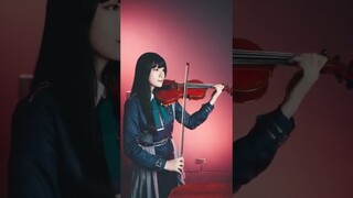 When Takina plays violin #lycorisrecoil #cosplay #shorts #violin