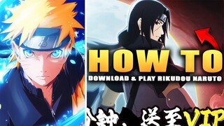 HOW TO DOWNLOAD & PLAY RIKUDOU NARUTO!!! (gameplay & summons)