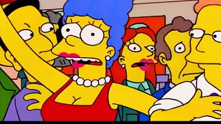 Maggie has a proud figure, how happy is Homer?