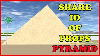 PROPS ID: PYRAMID - TUTORIAL TO DOWNLOAD MY PROPS || SAKURA School Simulator