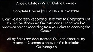 Angela Giakas Course Art Of Online Courses download