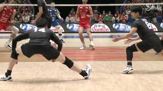 "Đội bóng chuyền nam Nhật Bản vs Serbia" Ishikawa Yuki rất ngạc nhiên khi thấy cú đá của Nishitani Y