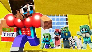 Monster School Scarface Herobrine Hero บอกลาเรื่องเศร้าแต่จบอย่างมีความสุข - Minecraft Animation