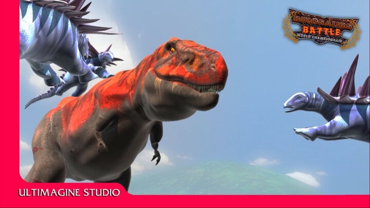 Epic T - rex VS Gastonia Showdown | Dinosaurs Battle s1 GB4