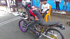 Rangka Karat Satria Fu Suaranya Bikin Budeg Mirip Suara Helikopter, Drag Bike