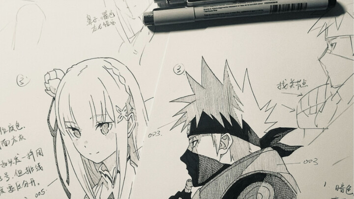 Line art resources I’ve drawn these past couple of days—feel free to give them a try if you like!