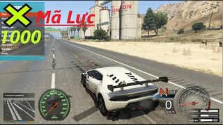 GTA 5 Lamborghini Huracan Độ 1000 Mã Lực Phá Kỷ Lục 1500km/h Tốc Độ Bàn Thờ