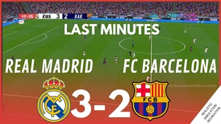 الدقائق الأخيرة • ريال مدريد 3-2 برشلونة • الدوري الإسباني 23/24 | محاكاة VG والترفيه